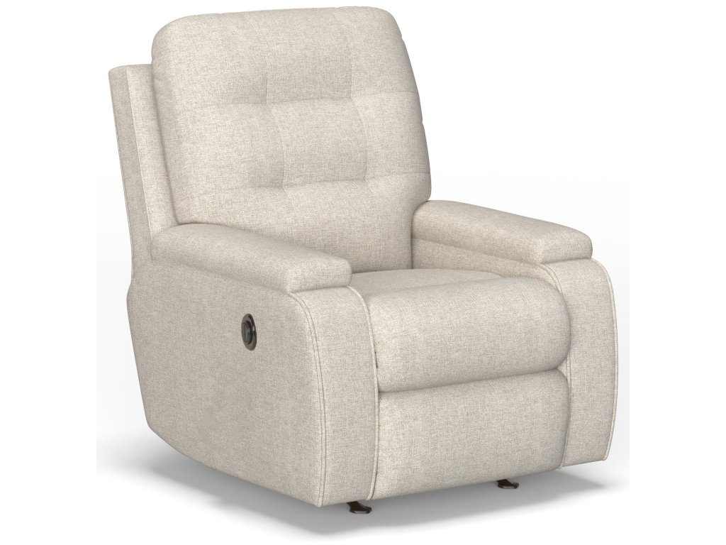 Kerrie Fabric Power Rocking Recliner - main image