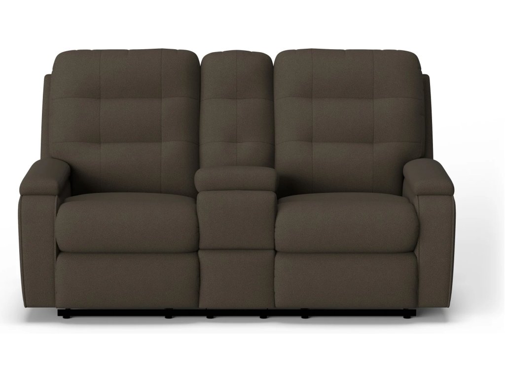 Kerrie Fabric Power Reclining Loveseat with Console - image 4