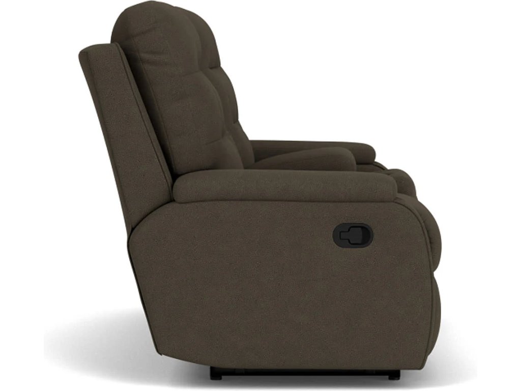 Kerrie Fabric Reclining Loveseat with Console - image 1