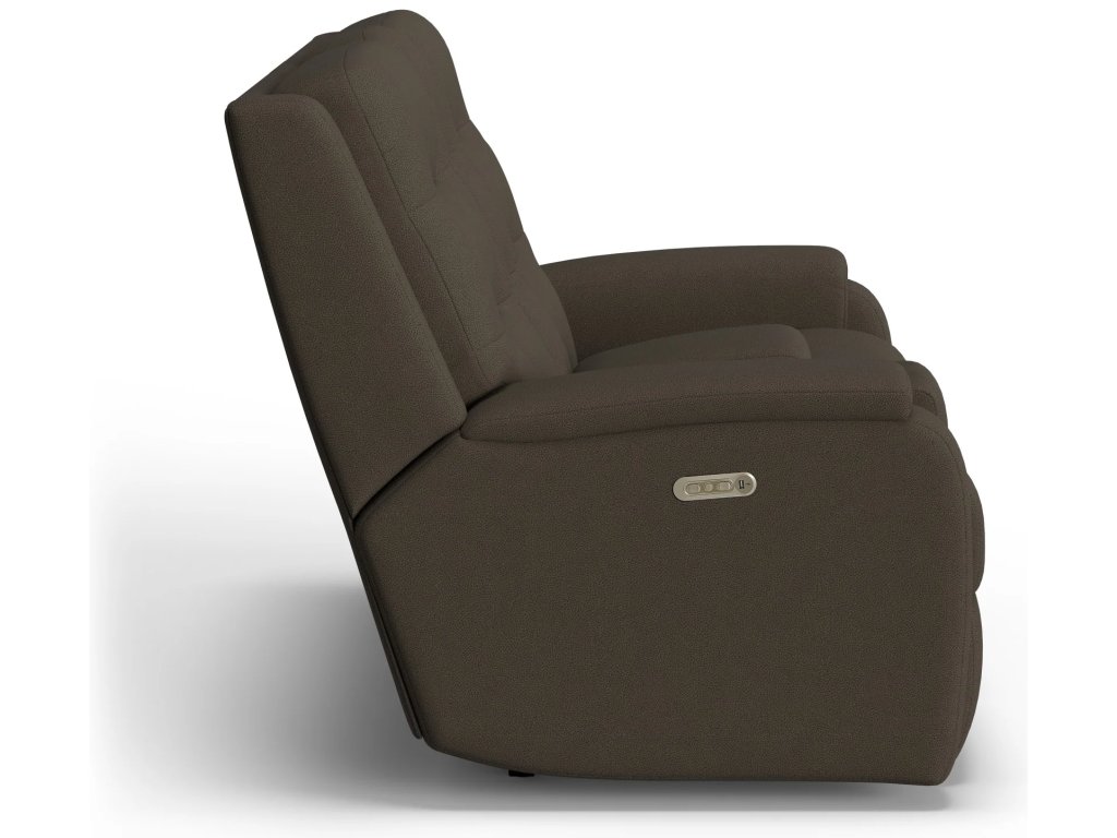 Arlo Fabric Power Reclining Loveseat with Console & Power Headrests - image 2