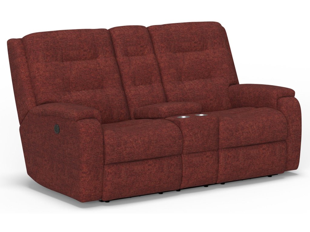 Arlo Fabric Power Reclining Loveseat with Console - main image