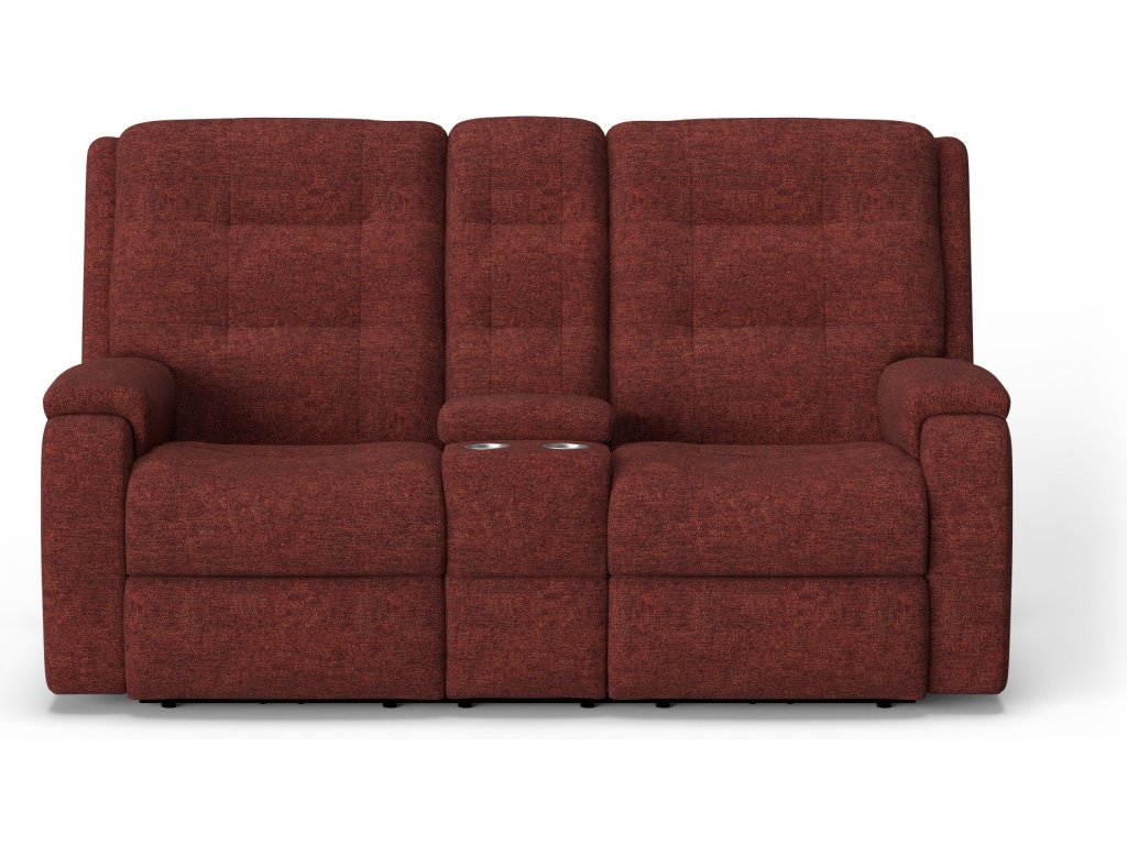 Arlo Fabric Power Reclining Loveseat with Console - image 1