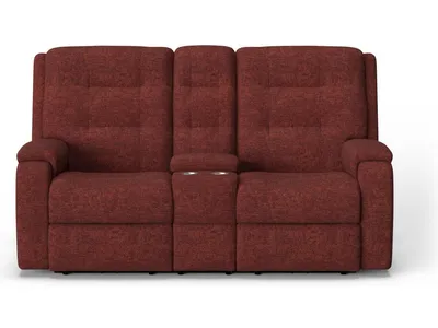 Arlo Fabric Power Reclining Loveseat with Console - Alternative View