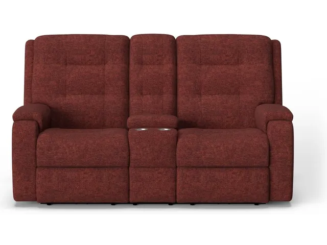 Arlo Fabric Power Reclining Loveseat with Console - Alternative View
