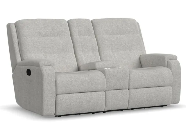 Arlo Fabric Reclining Loveseat with Console