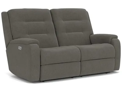 Arlo Fabric Power Reclining Loveseat with Power Headrests