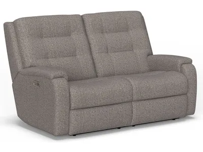 Arlo Fabric Power Reclining Loveseat with Power Headrests & Lumbar