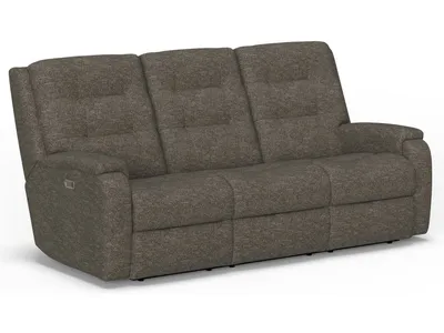 Arlo Fabric Power Reclining Sofa with Power Headrests & Lumbar