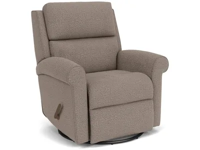 Belle Fabric Swivel Gliding Recliner