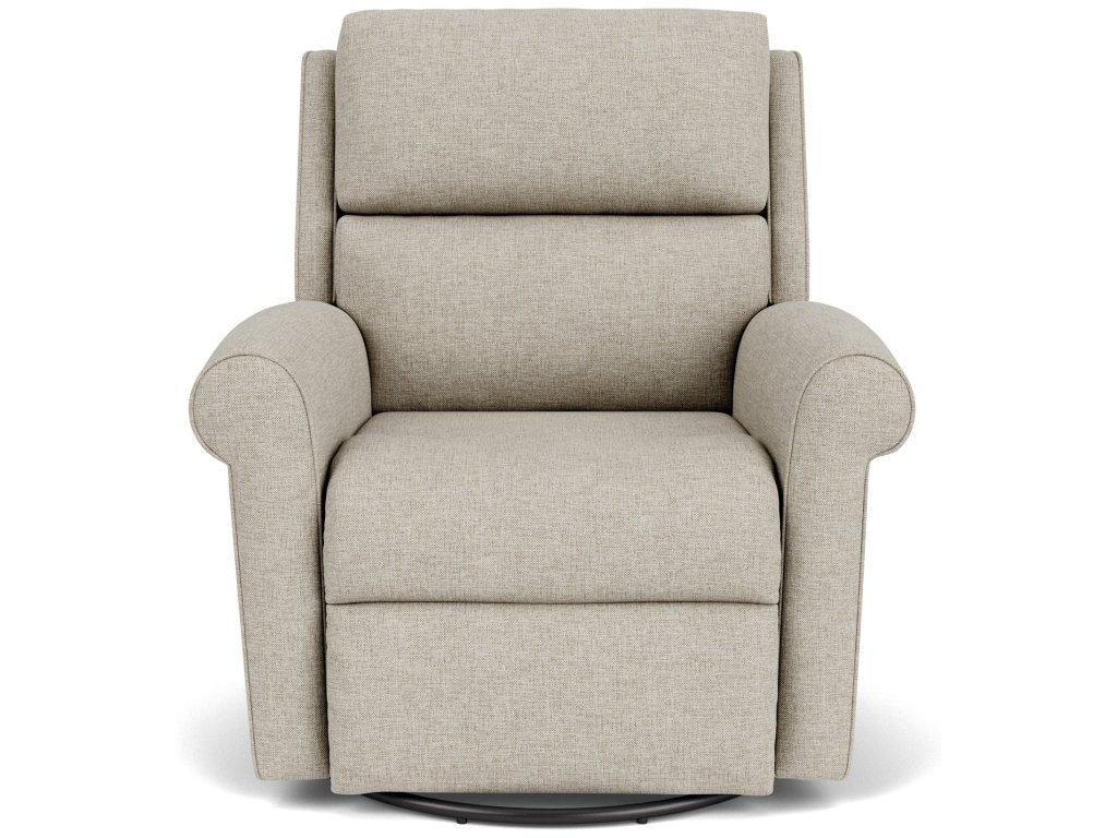 Belle Fabric Swivel Gliding Recliner - image 1