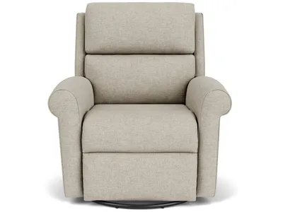 Belle Fabric Swivel Gliding Recliner - Alternative View