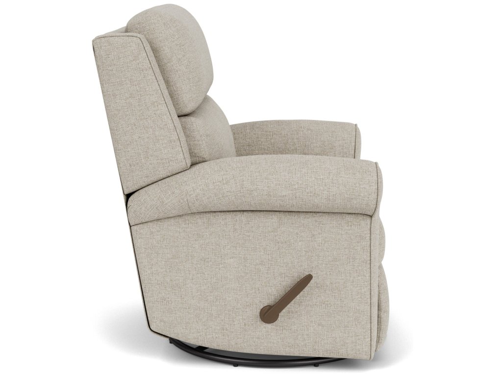 Belle Fabric Swivel Gliding Recliner - image 2
