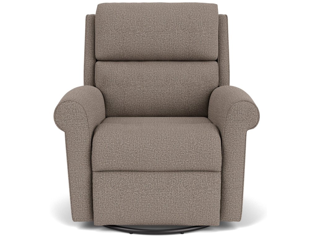 Belle Fabric Swivel Gliding Recliner - image 4