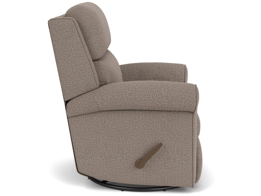 Belle Fabric Swivel Gliding Recliner - image 5