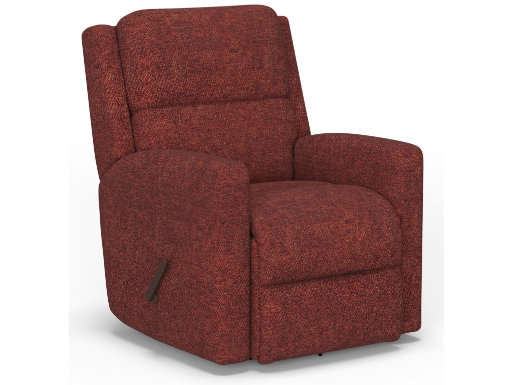 Chip Fabric Swivel Gliding Recliner - main image
