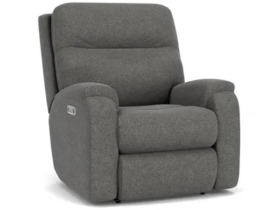 Penn Fabric Power Rocking Recliner with Power Headrest & Lumbar