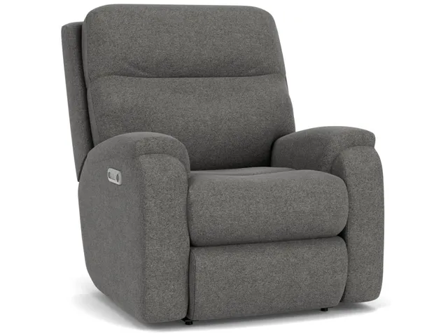 Penn Fabric Power Rocking Recliner with Power Headrest & Lumbar