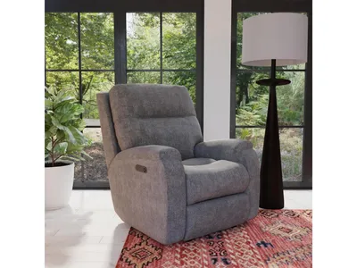 Penn Fabric Power Rocking Recliner with Power Headrest & Lumbar