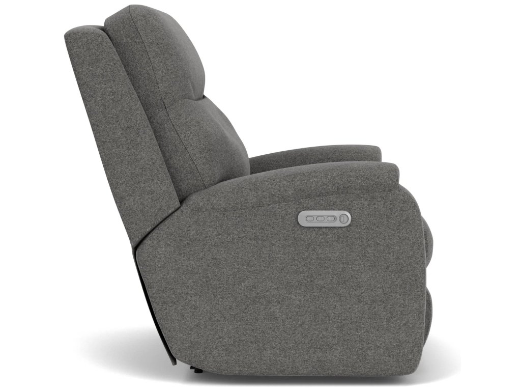 Penn Fabric Power Rocking Recliner with Power Headrest & Lumbar - image 3