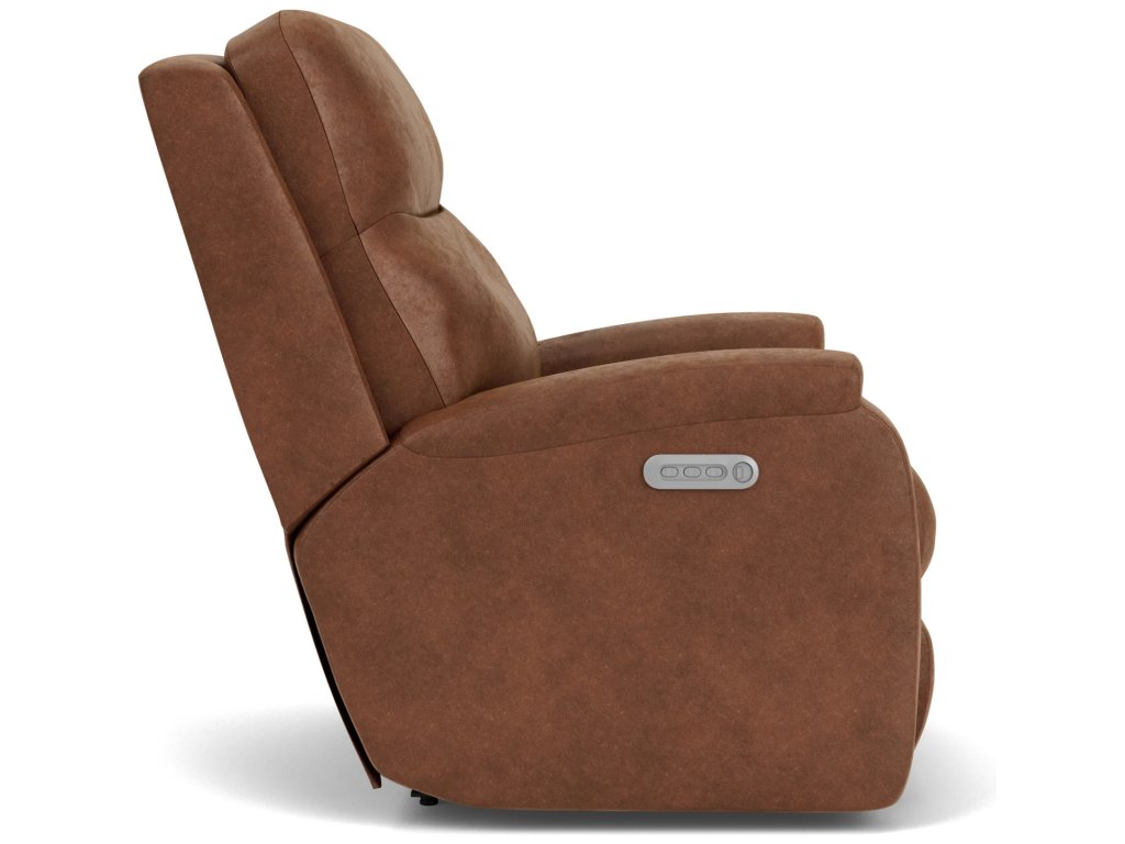 Penn Fabric Power Rocking Recliner with Power Headrest & Lumbar - image 6