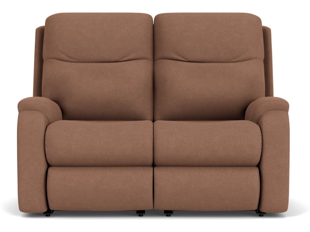 Penn Fabric Power Reclining Loveseat with Power Headrests & Lumbar - image 2