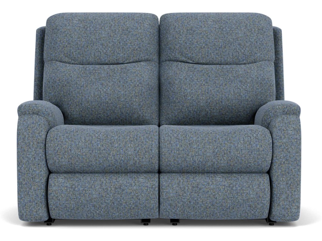 Penn Fabric Power Reclining Loveseat with Power Headrests & Lumbar - image 5