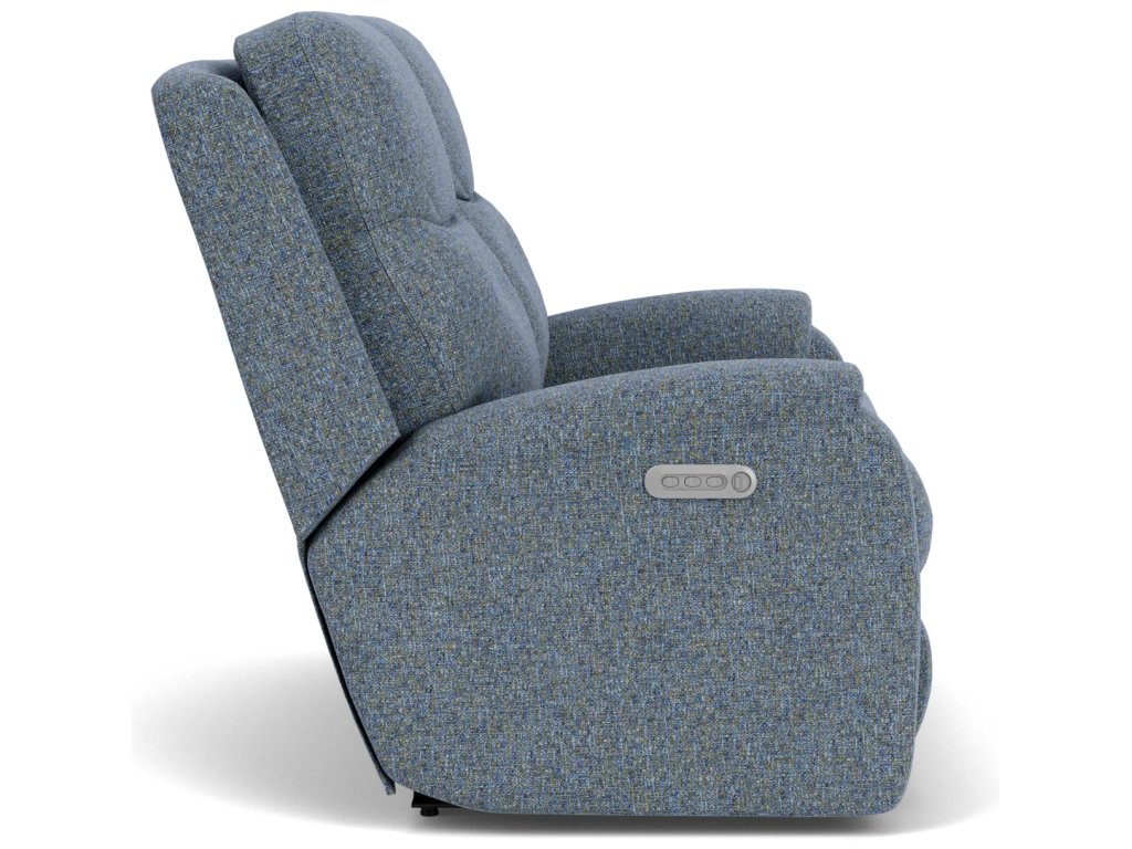 Penn Fabric Power Reclining Loveseat with Power Headrests & Lumbar - image 6