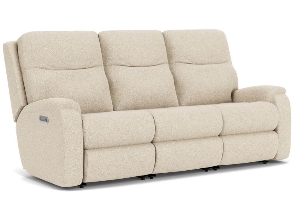 Penn Fabric Power Reclining Sofa with Power Headrests & Lumbar - main image