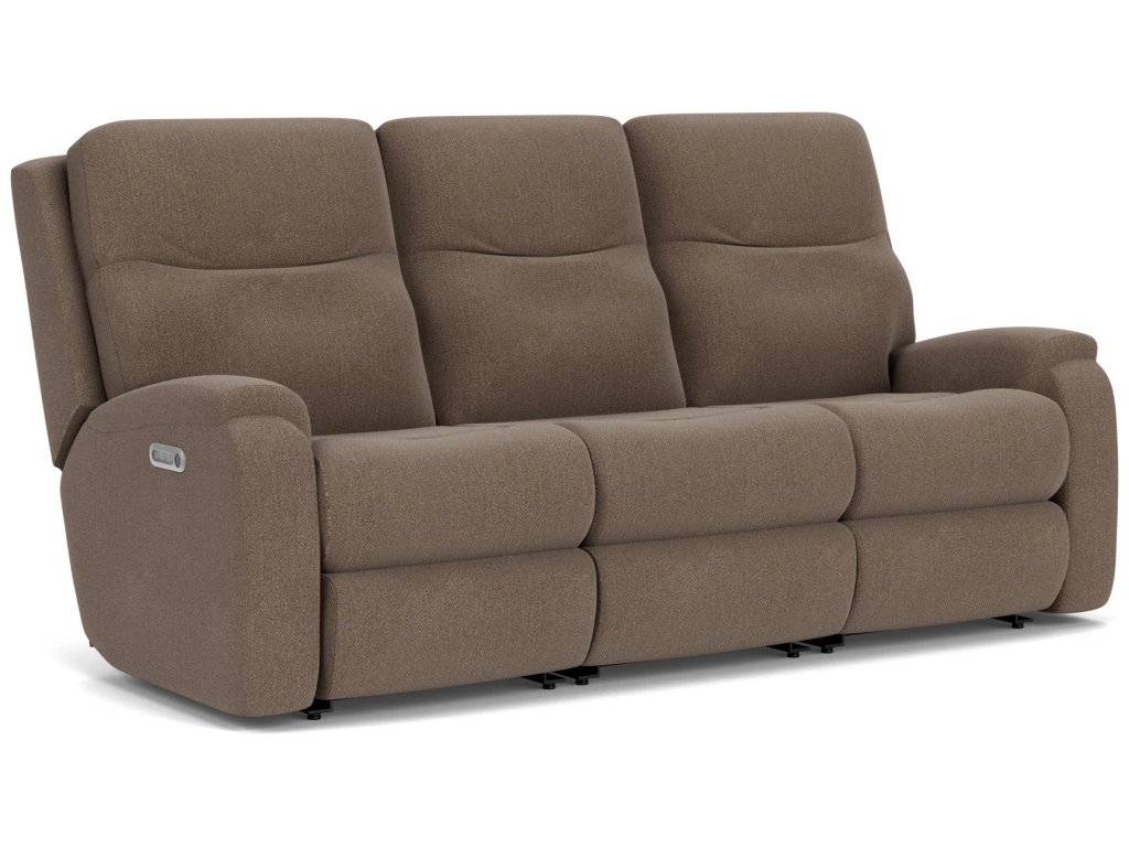 Penn Fabric Power Reclining Sofa with Power Headrests & Lumbar - image 4