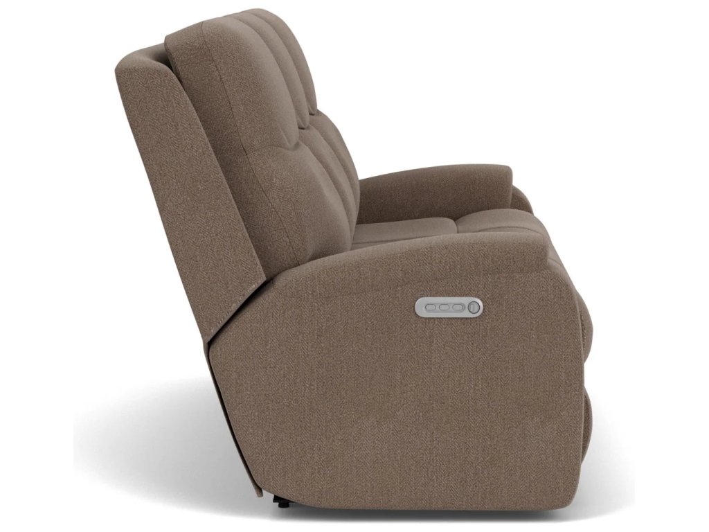 Penn Fabric Power Reclining Sofa with Power Headrests & Lumbar - image 6