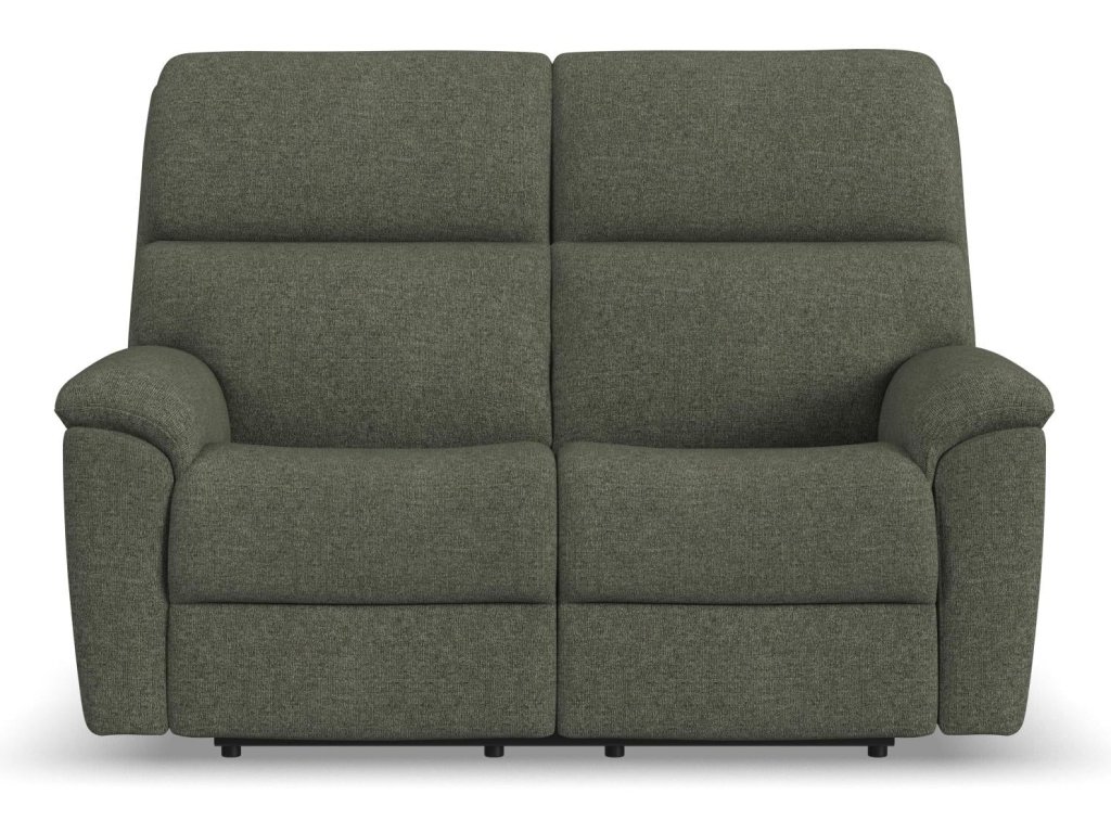 Porter Fabric & Leather Power Reclining Loveseat with Power Headrest & Lumbar - image 2