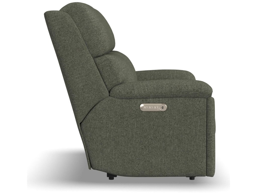 Porter Fabric & Leather Power Reclining Loveseat with Power Headrest & Lumbar - image 3