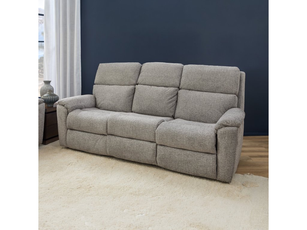 Porter Fabric & Leather Power Reclining Sofa with Console, Power Headrest, & Lumbar - image 1