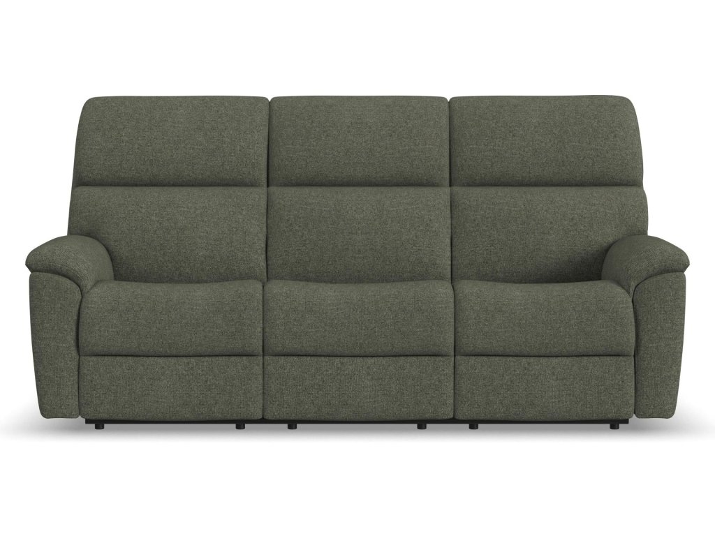 Porter Fabric & Leather Power Reclining Sofa with Console, Power Headrest, & Lumbar - image 2