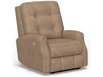 Devon Fabric Power Recliner with Power Headrest