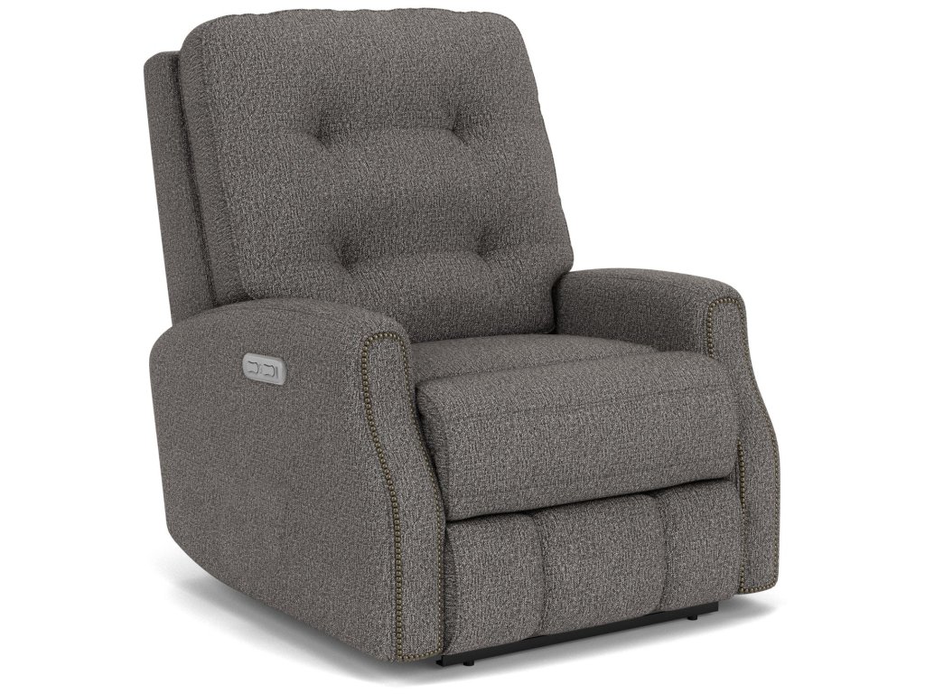 Devon Fabric Power Recliner with Power Headrest - image 3