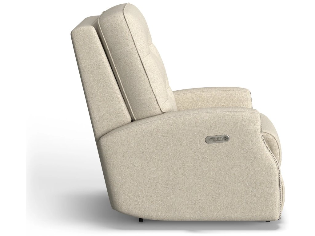 Devon Fabric Power Rocking Recliner with Power Headrest - image 2
