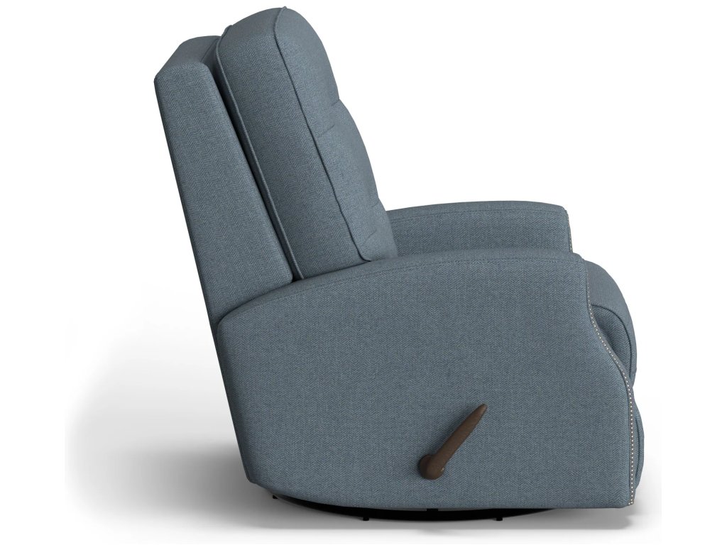 Devon Fabric Swivel Gliding Recliner - image 2
