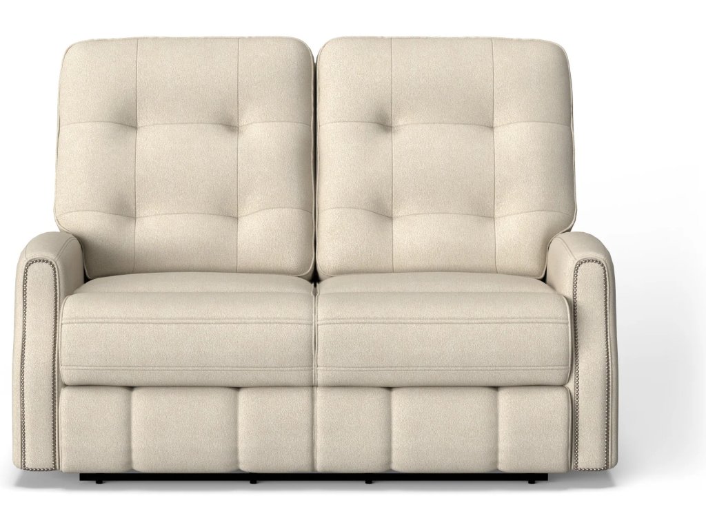 Devon Fabric Power Reclining Loveseat with Power Headrests - image 1
