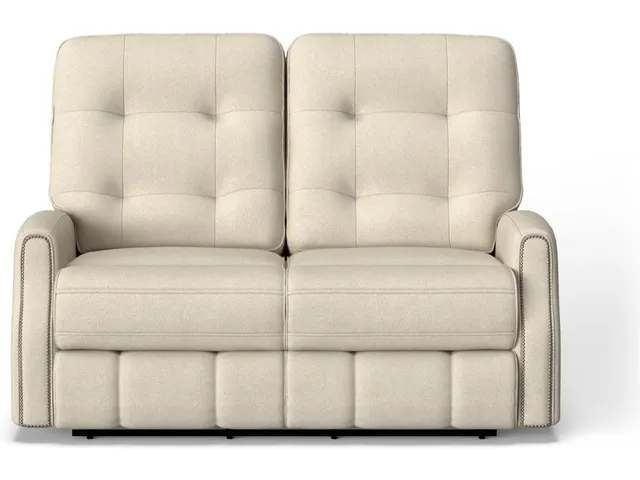 Devon Fabric Power Reclining Loveseat with Power Headrests