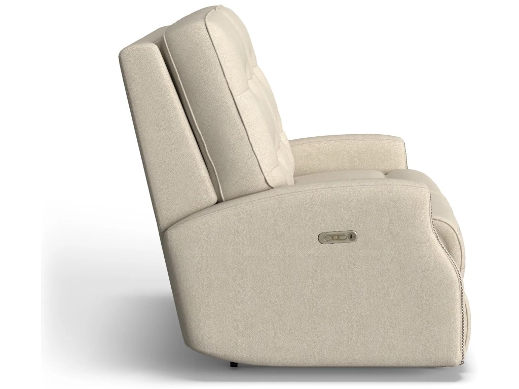 Devon Fabric Power Reclining Loveseat with Power Headrests - image 2