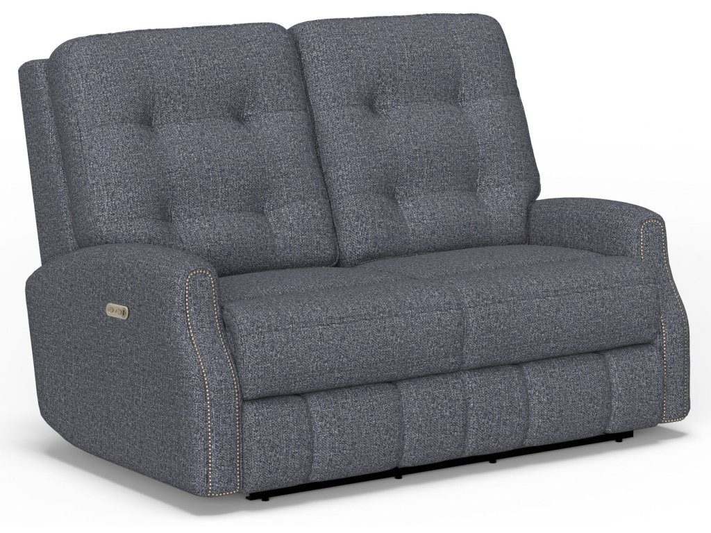 Devon Fabric Power Reclining Loveseat with Power Headrests - image 3