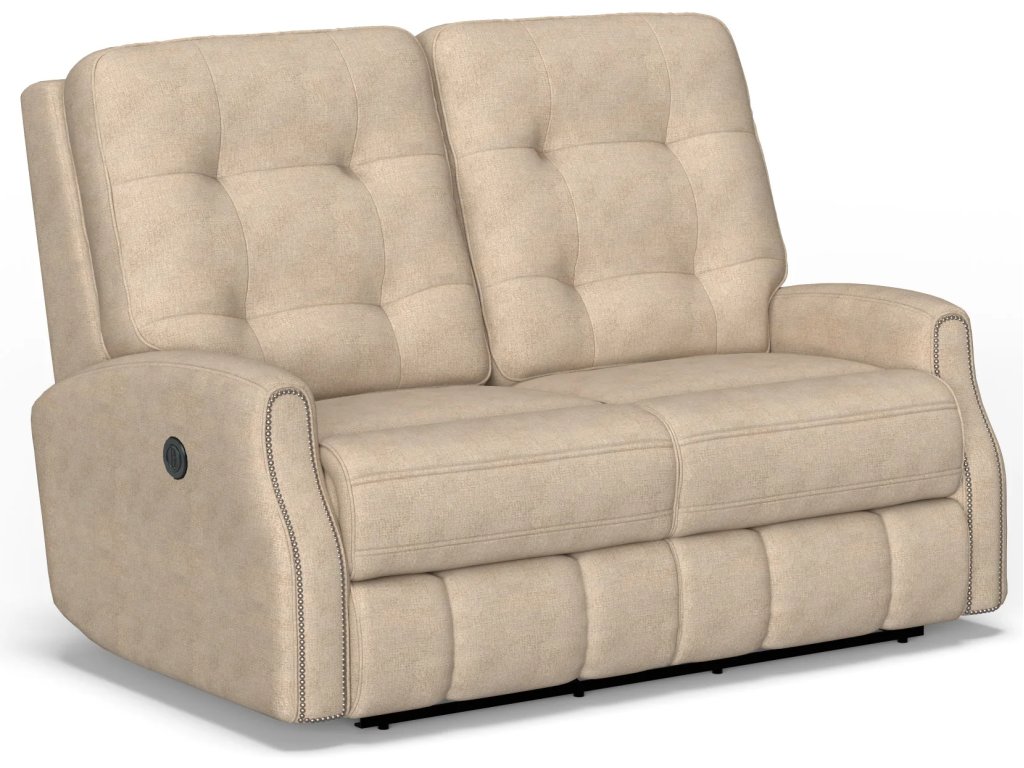 Devon Fabric Power Reclining Loveseat - main image