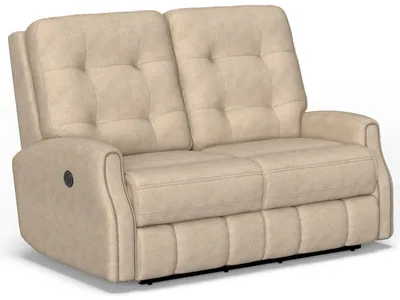 Devon Fabric Power Reclining Loveseat