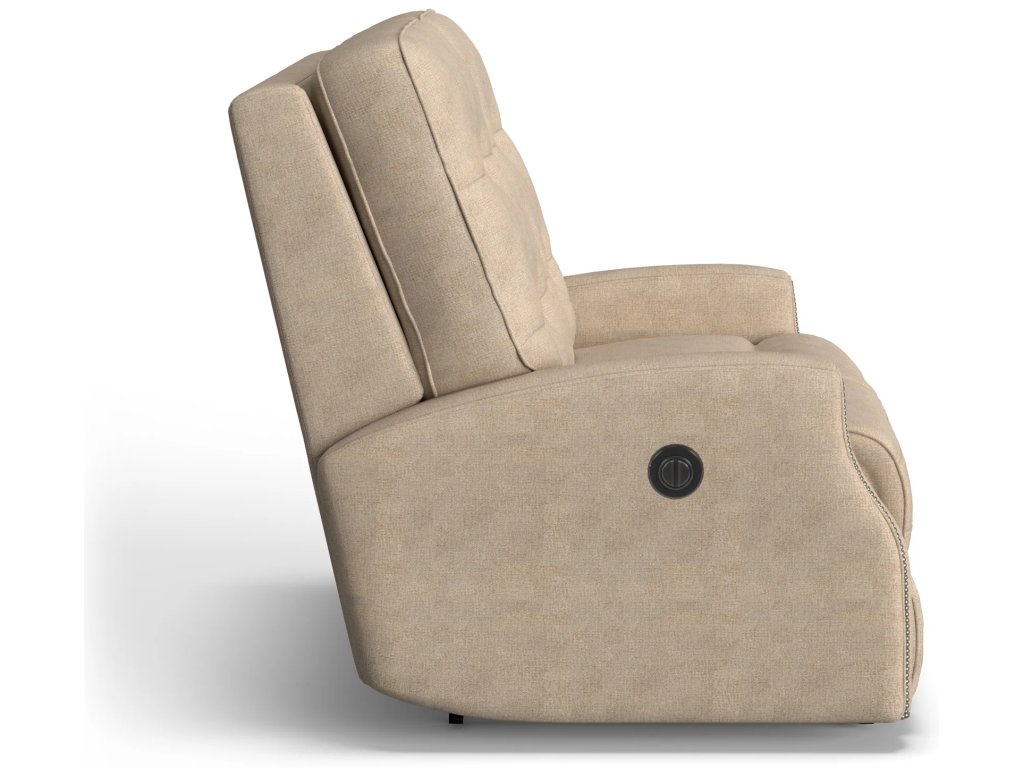 Devon Fabric Power Reclining Loveseat - image 2