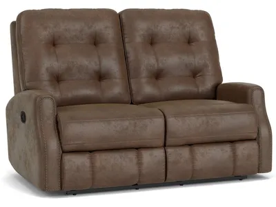 Devon Fabric Reclining Loveseat