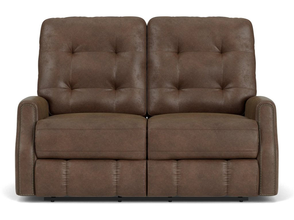 Devon Fabric Reclining Loveseat - image 1