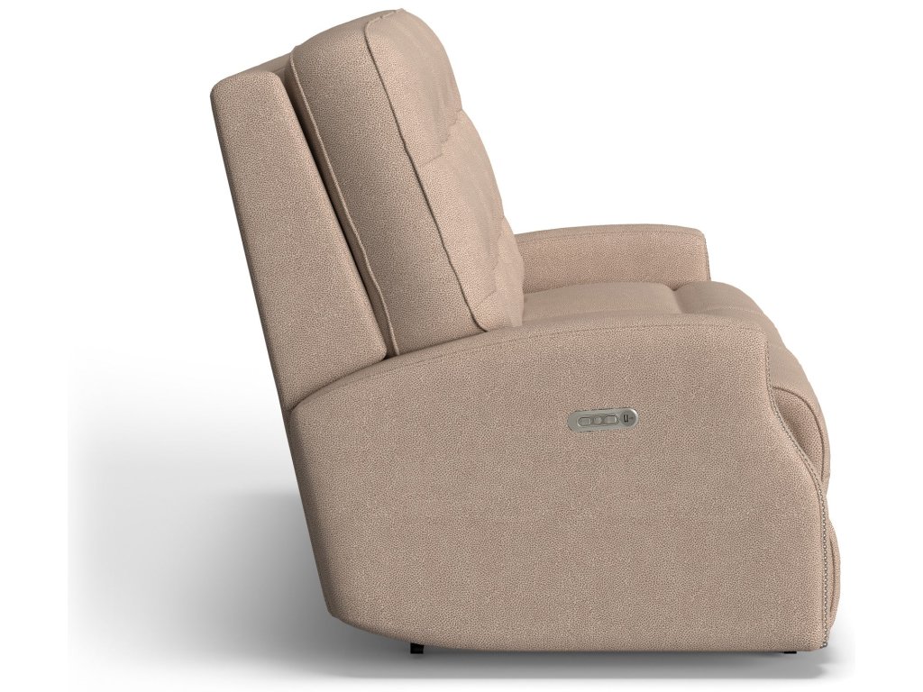 Devon Fabric Power Reclining Sofa with Power Headrests - image 5