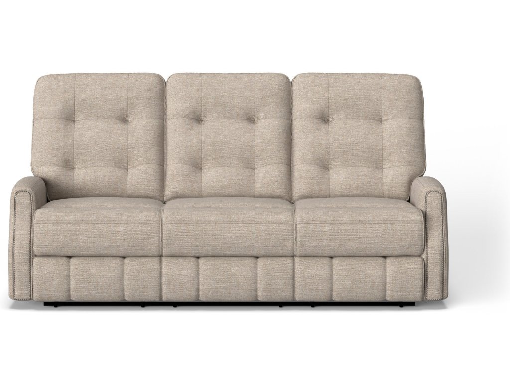 Devon Fabric Reclining Sofa - image 1