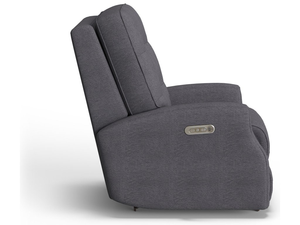 Devon Fabric Power Rocking Recliner with Power Headrest - image 6